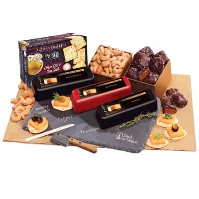 Genuine Slate Shelf-Stable Cheese Plate with Party Favorites