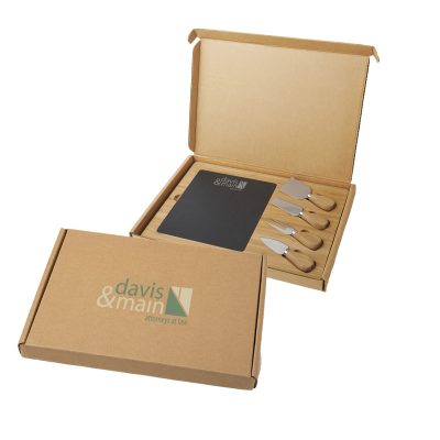 Slate Cheese Board Gift Box Set-1