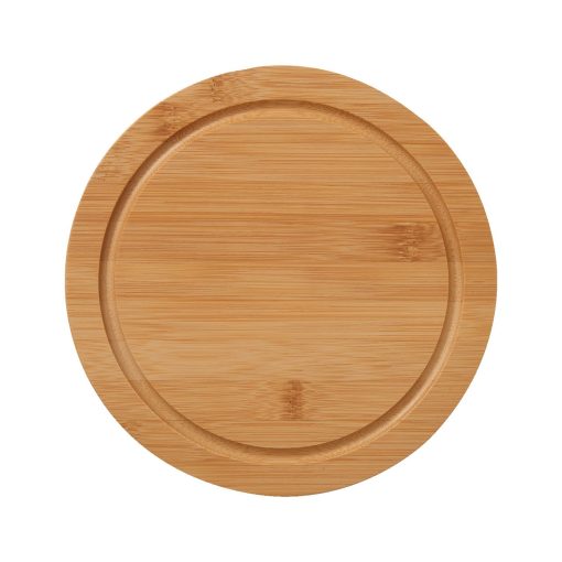 5-Piece Swivel Top Bamboo Cheese Board Set-2