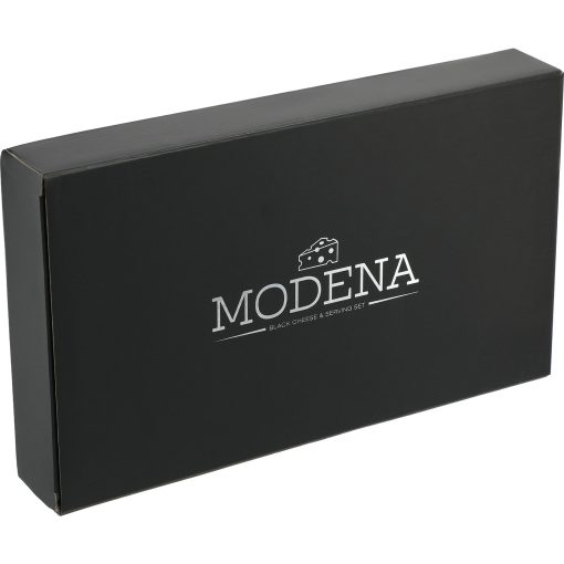 Modena Black Cheese & Serving Set-4