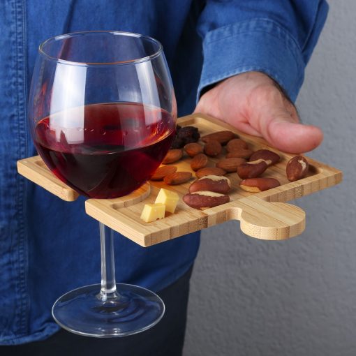 Bamboo Puzzle Cheese Board Set-5