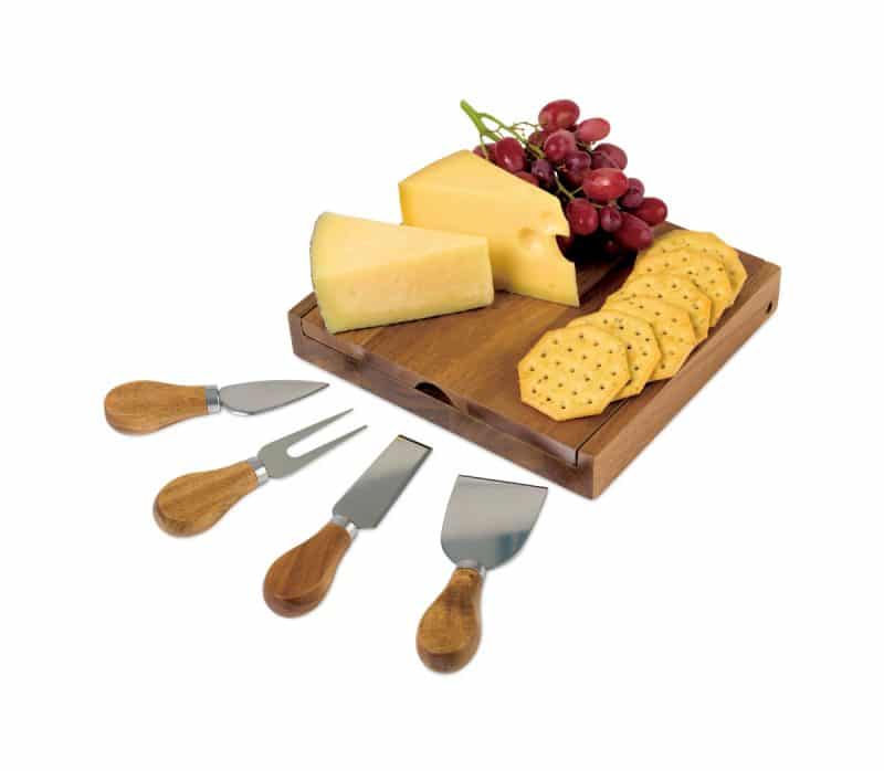 La Cuisine Cheese Board with Serving Set - Wood - 1
