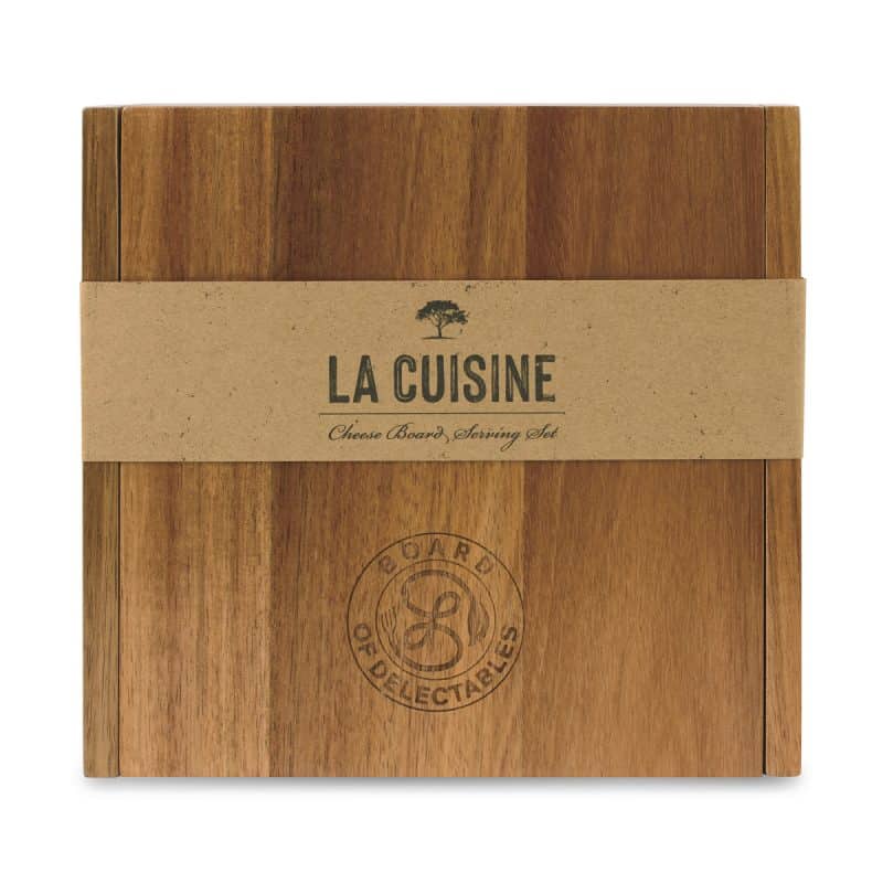 La Cuisine Cheese Board with Serving Set - Wood - 2