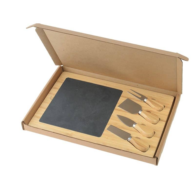 Slate Cheese Board Gift Box Set - 7
