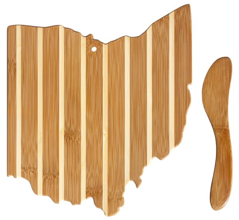 Ohio Charcuterie Board with Spreader Knife Gift Set - 1