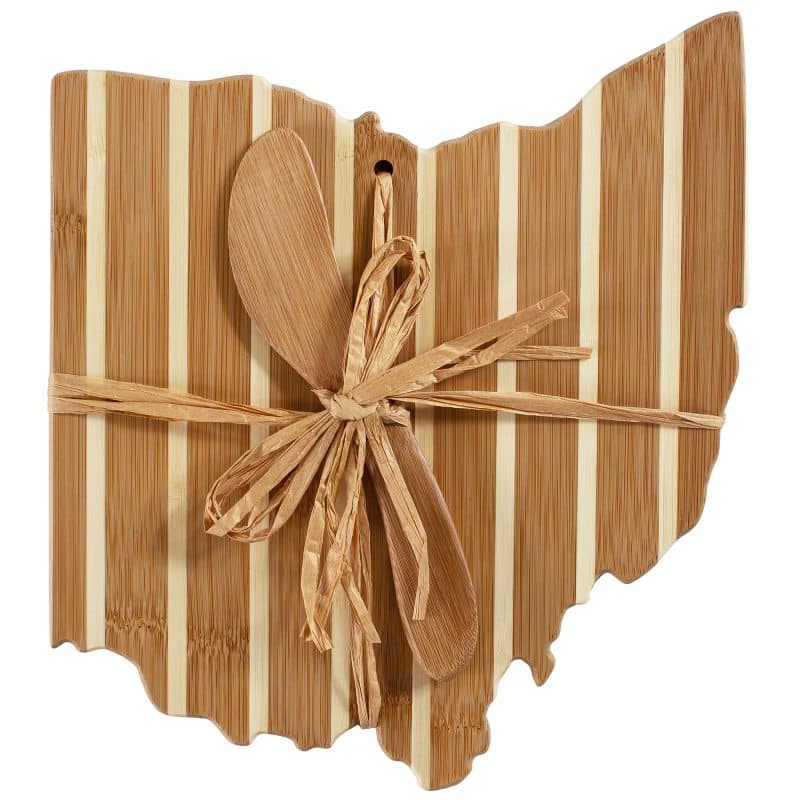 Ohio Charcuterie Board with Spreader Knife Gift Set - 3