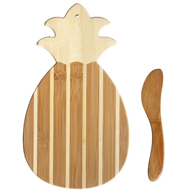 Pineapple Charcuterie Board with Spreader Knife Gift Set - 1