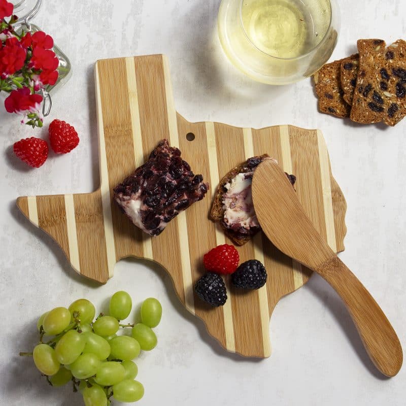 Texas Charcuterie Board with Spreader Knife Gift Set - 4