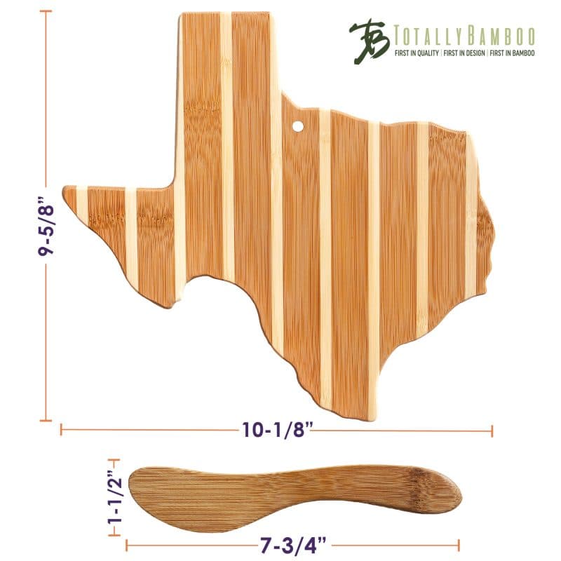 Texas Charcuterie Board with Spreader Knife Gift Set - 5