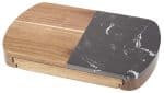 Black Marble Cheese Board Set with Knives - 3