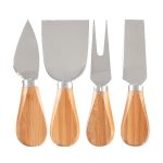 4- Piece Bamboo Cheese Tool Set - 1