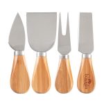 4- Piece Bamboo Cheese Tool Set - 2
