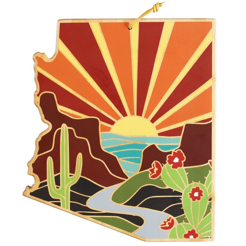 Arizona-State-Shaped-Cutting-Serving-Board-wArtwork-by-Summer-Stokes-27-9403 Arizona State Shaped Cutting & Serving Board w/Artwork by Summer Stokes