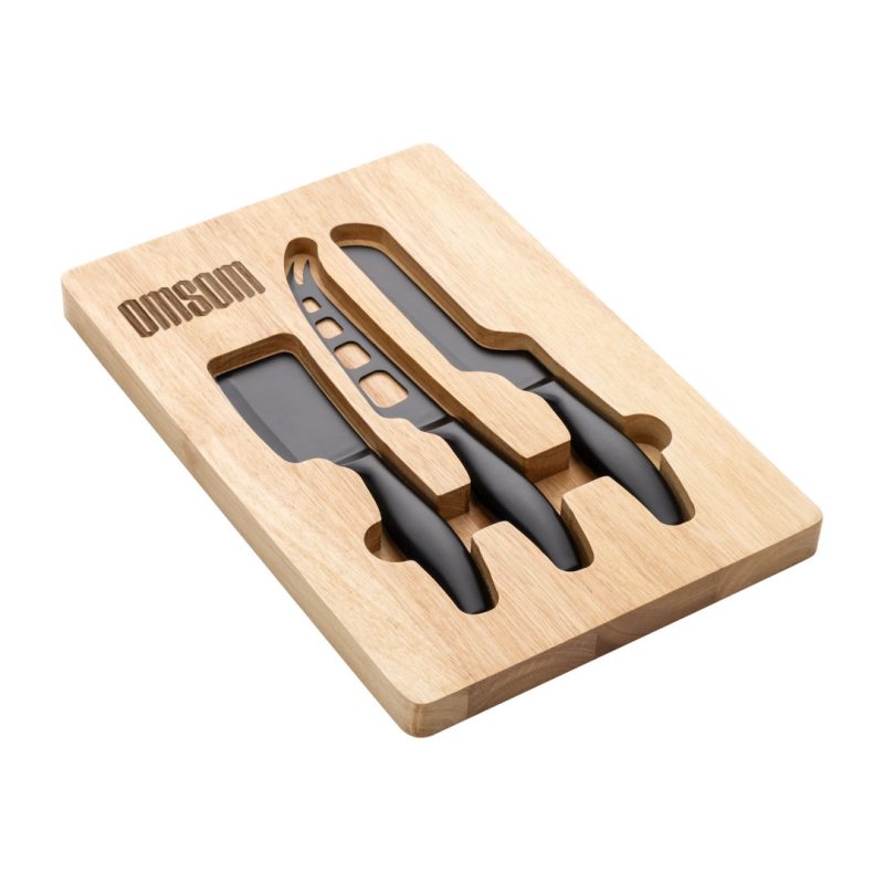 Barossa-Serving-Board-w3-Cheese-Knives-L071 Barossa Serving Board w/3 Cheese Knives