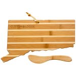 Connecticut Charcuterie Board with Spreader Knife Gift Set