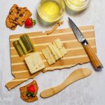 Connecticut Charcuterie Board with Spreader Knife Gift Set - 4