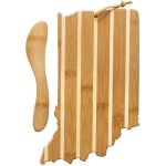 Indiana Charcuterie Board with Spreader Knife Gift Set - 1