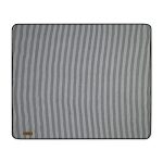 Life's a Picnic Roll-Up Blanket - Black & White Stripes - 2