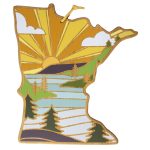 Minnesota State Shaped Cutting & Serving Board w/Artwork by Summer Stokes - 1