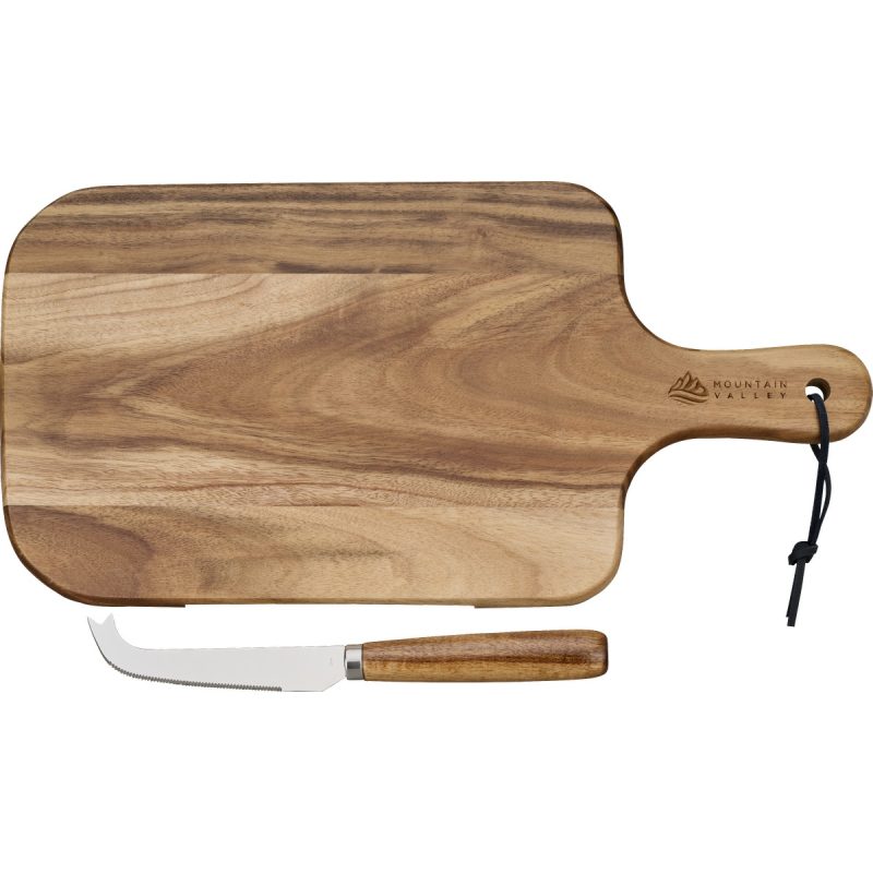 Niagara Cutlery Acacia Cheese Board Set - 3