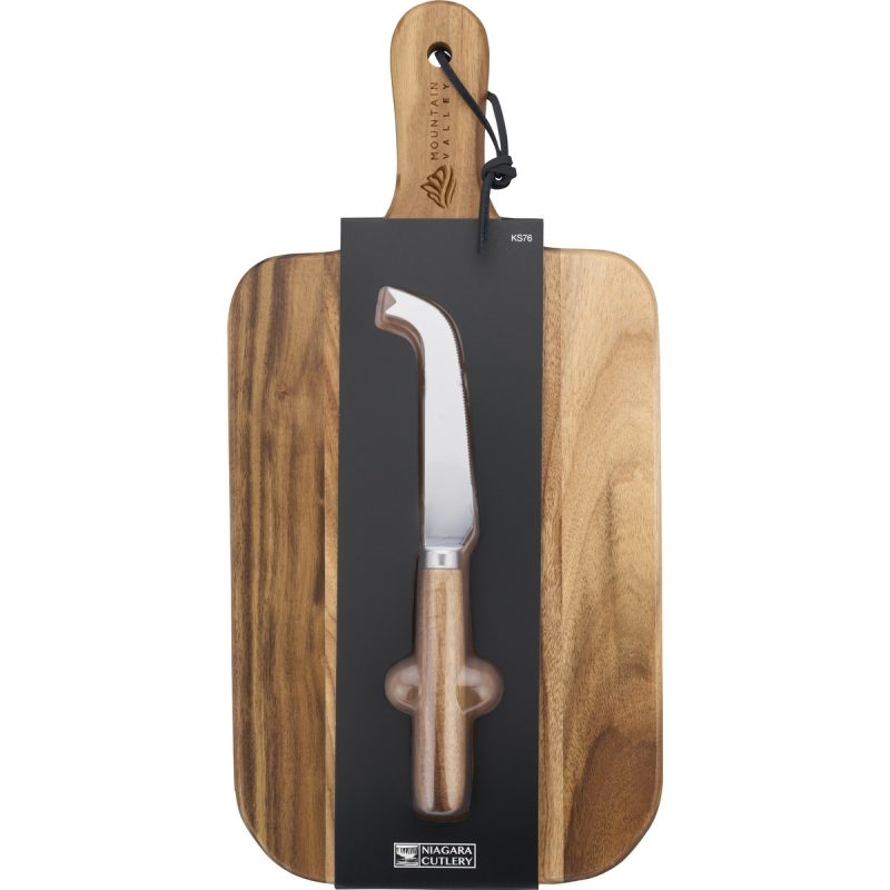Niagara Cutlery Acacia Cheese Board Set - 4