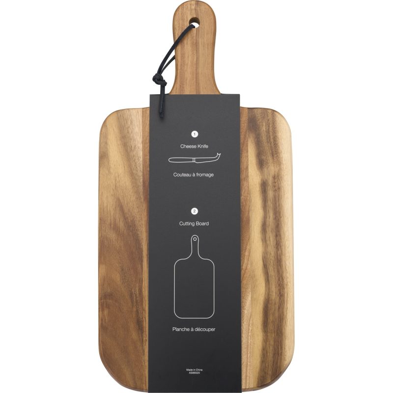 Niagara Cutlery Acacia Cheese Board Set - 5
