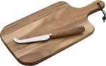 Niagara Cutlery Acacia Cheese Board Set - 6