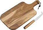 Niagara Cutlery Acacia Cheese Board Set - 7