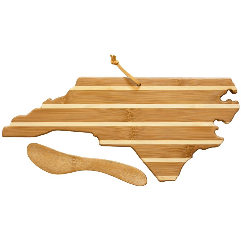 North Carolina Charcuterie Board with Spreader Knife Gift Set - 1