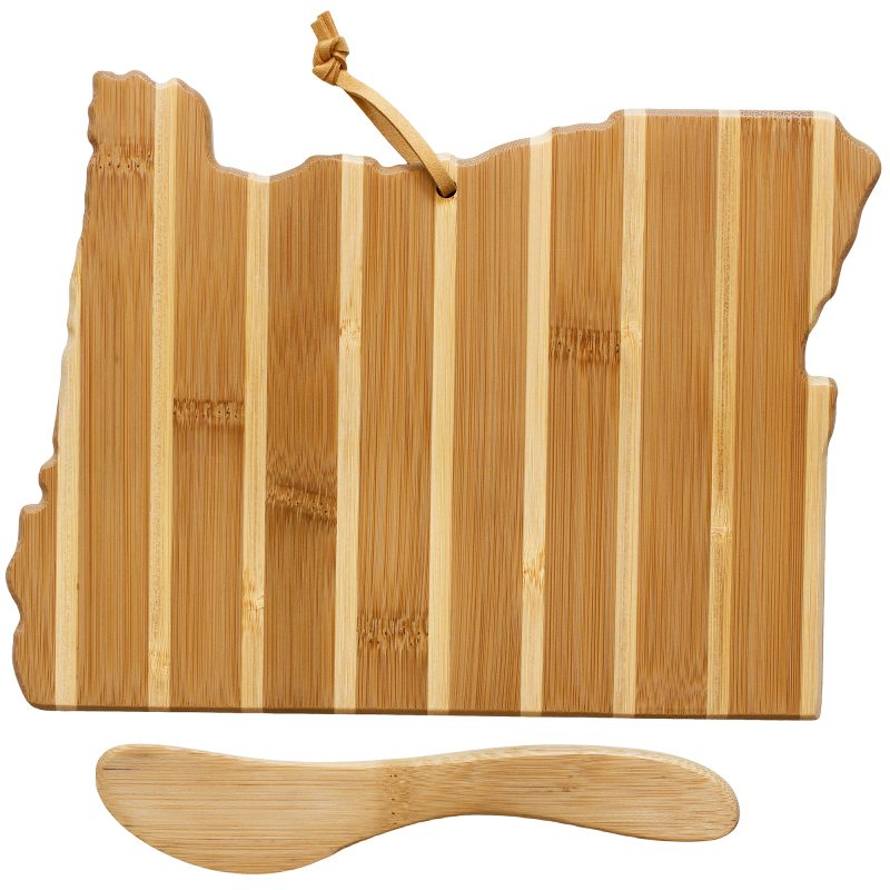 Oregon Charcuterie Board with Spreader Knife Gift Set - 1