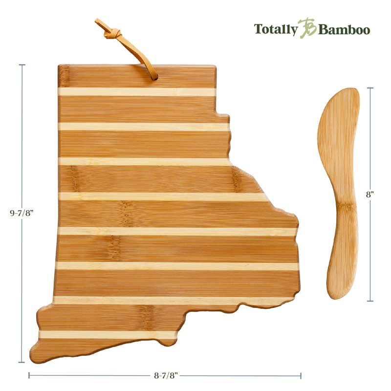 Rhode Island Charcuterie Board with Spreader Knife Gift Set - 5