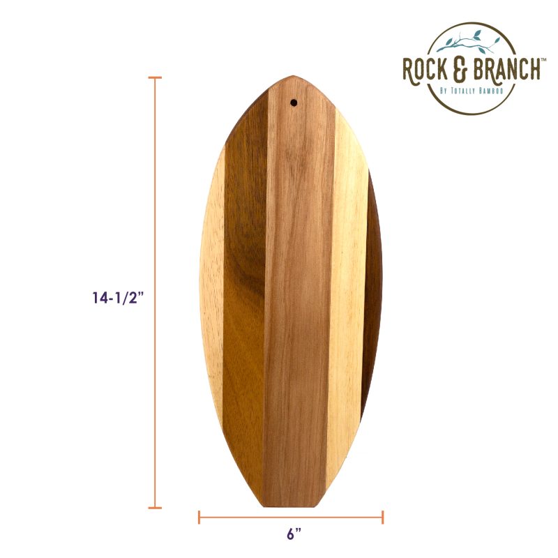 Rock & Branch® Shiplap Series Lil' Surfer Cutting & Serving Board - 4