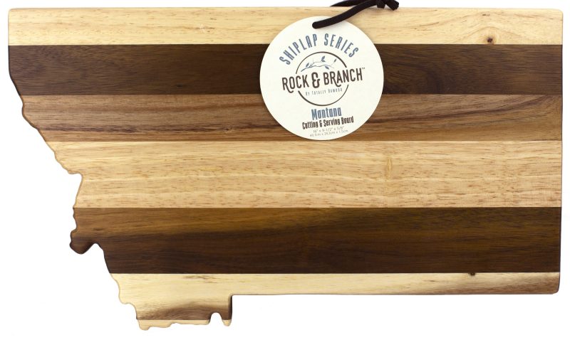 Rock & Branch® Shiplap Series Montana State Shaped Wooden Cutting & Serving Board - 3