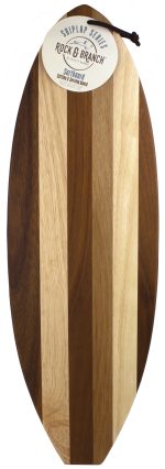 Rock & Branch® Shiplap Series Surfboard Cutting & Serving Board - 1