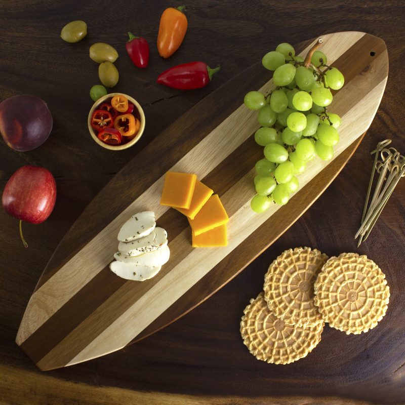 Rock & Branch® Shiplap Series Surfboard Cutting & Serving Board - 2