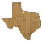 Texas State Bamboo Cutting & Serving Board - 1