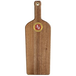 Rock & Branch® Acacia Wine Bottle Cutting and Serving Board