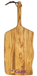Rock & Branch® Olive Wood Cutting & Serving Board W/Handle