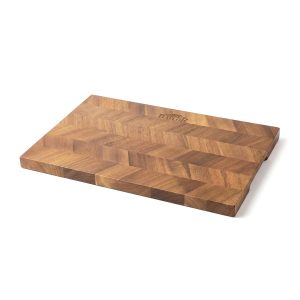 Baylor Acacia Wood Herringbone Serving Board