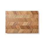 Baylor Acacia Wood Herringbone Serving Board - 4