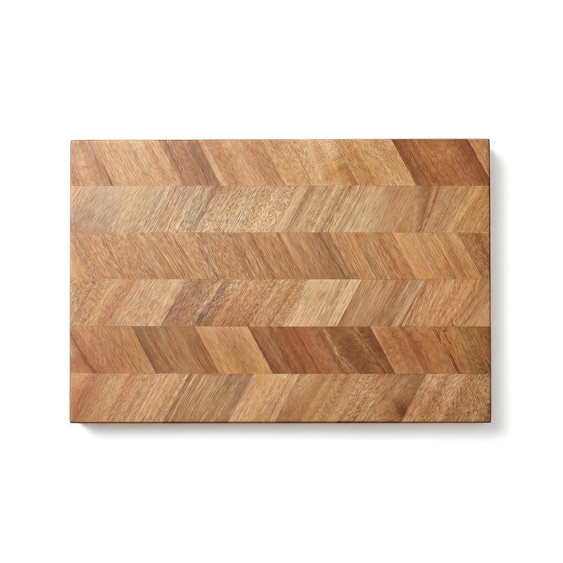 Baylor Acacia Wood Herringbone Serving Board - 4