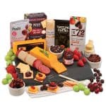 Genuine Slate Serving Plate with Charcuterie Favorites - 1