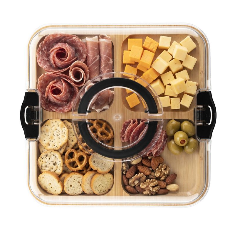Portable Charcuterie Board With Lid - 3