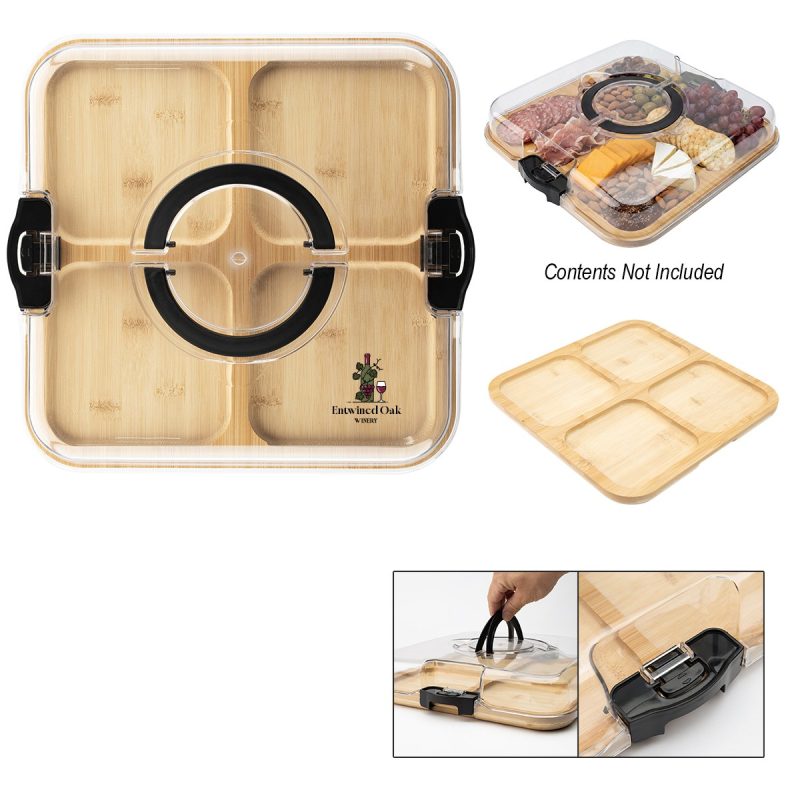 Portable Charcuterie Board With Lid - 4