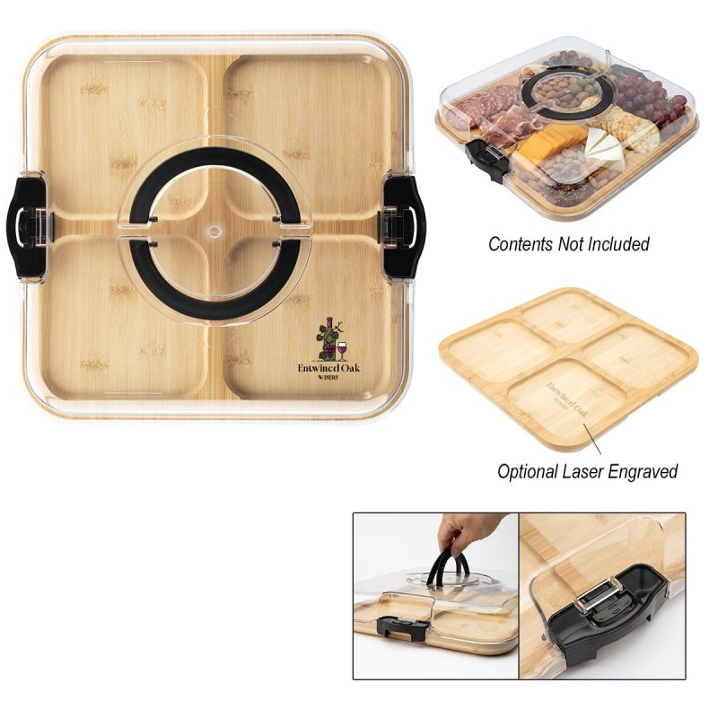 Portable Charcuterie Board With Lid