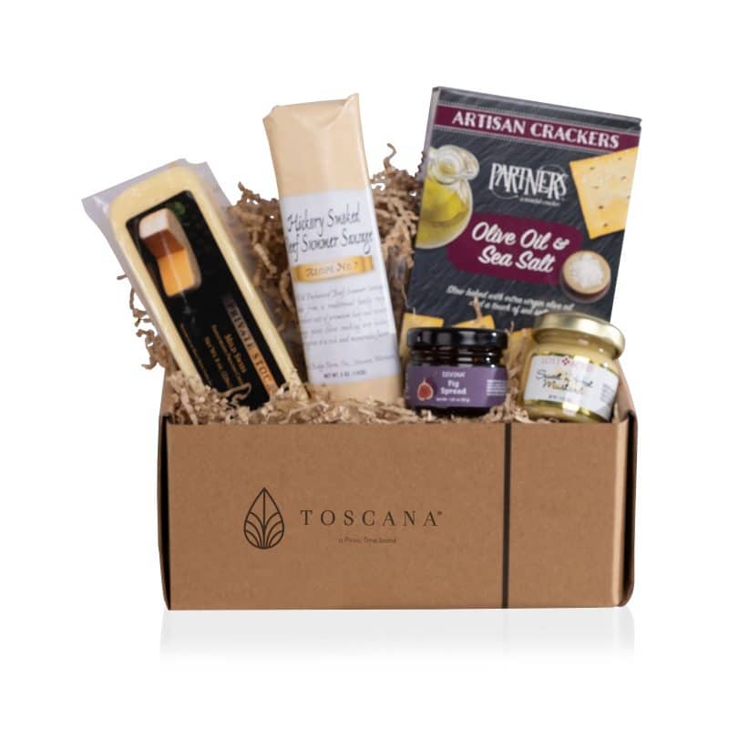 Artisan 18" Charcuterie Board with Gourmet Gift Pack - 2
