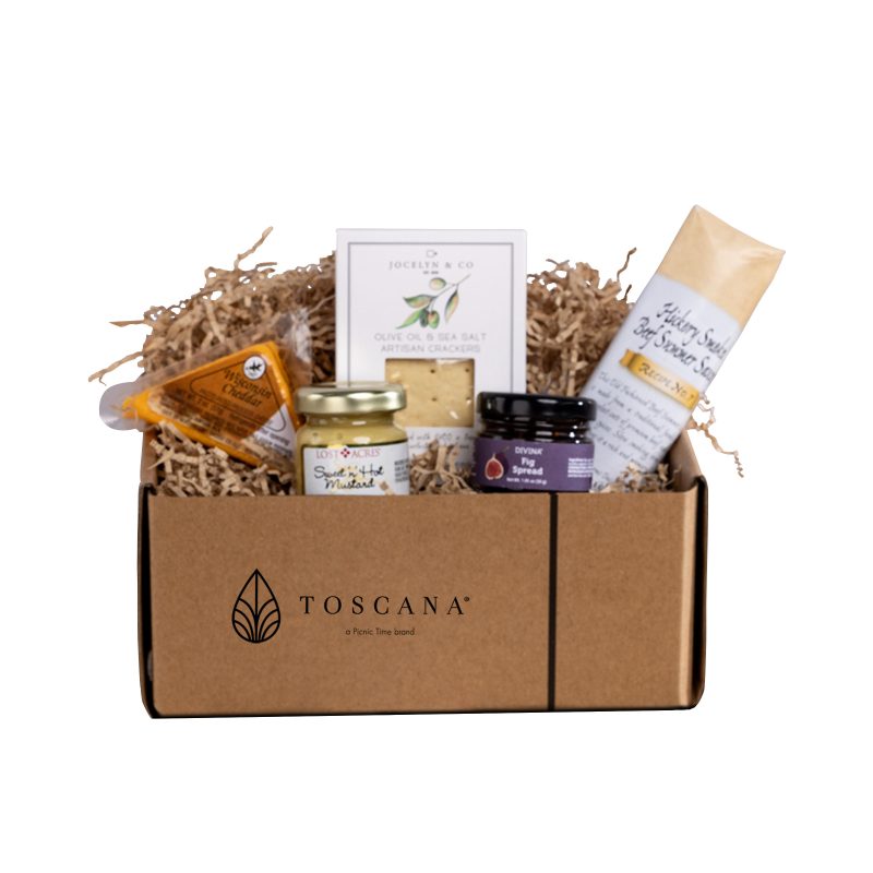 Brie Cheese Board with Gourmet Gift Pack - 2