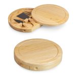Brie Circular Cutting Board w/3 Cheese Tools - 3
