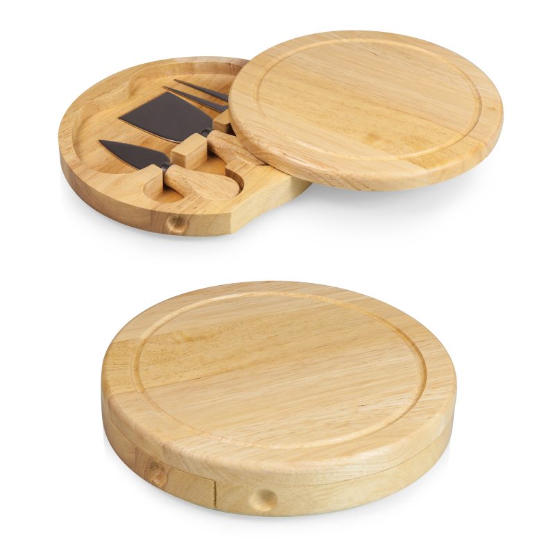 Brie Circular Cutting Board w/3 Cheese Tools - 3
