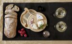 Brie Circular Cutting Board w/3 Cheese Tools - 7
